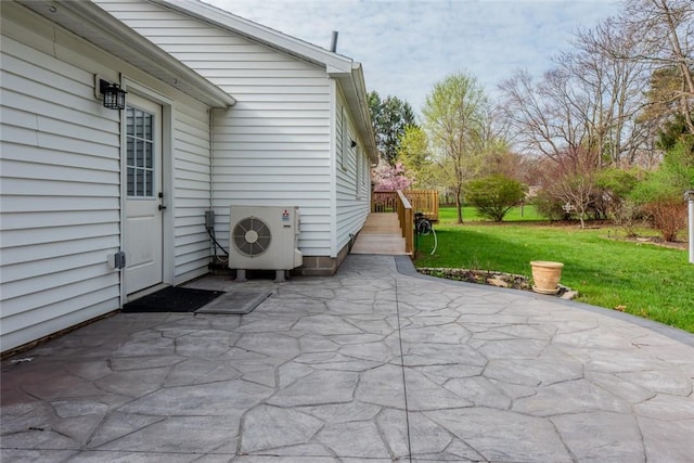view of patio with ac unit