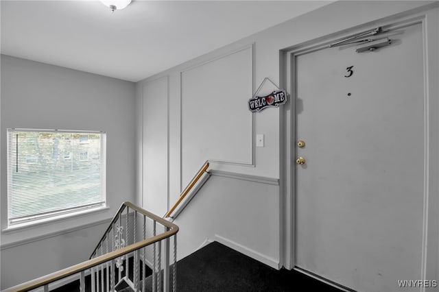 view of stairs