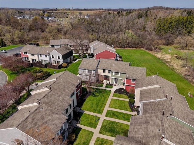 aerial view featuring a residential view
