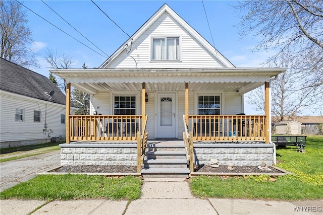 bungalow with a porch