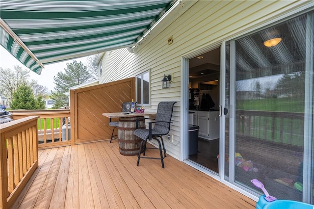 view of deck