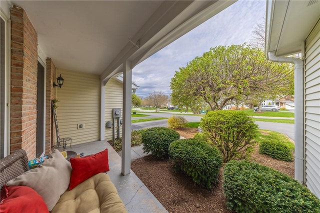 view of patio / terrace with covered porch