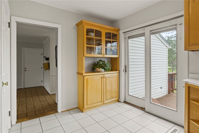 view of doorway to outside