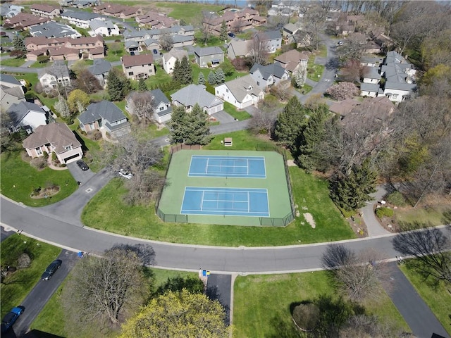 bird's eye view featuring a residential view