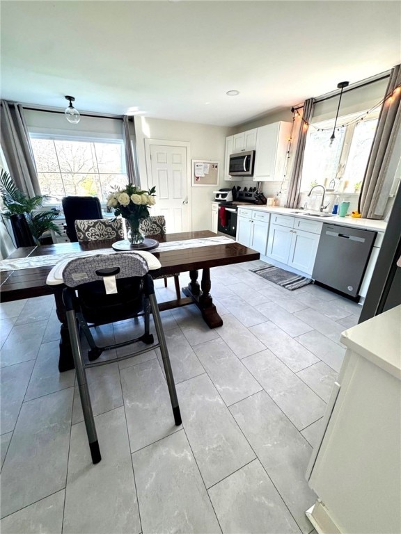 interior space featuring plenty of natural light
