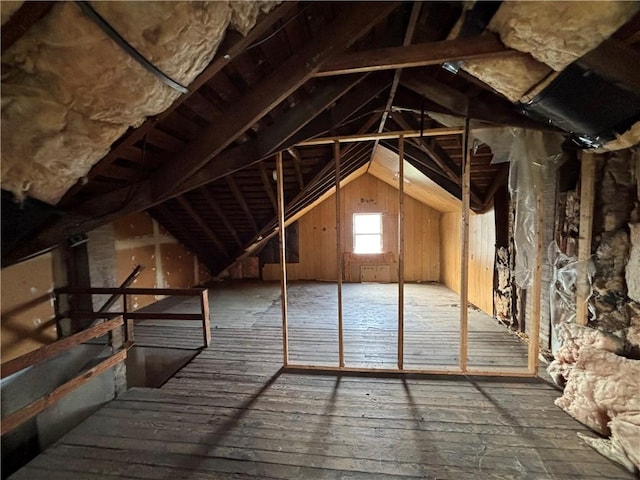view of attic