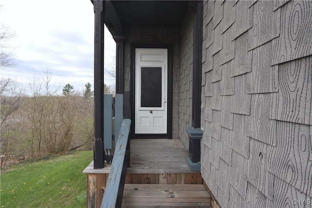 view of exterior entry