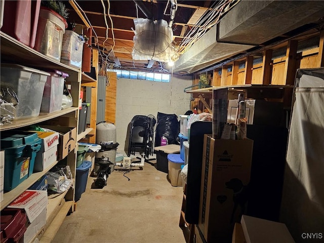 view of storage room
