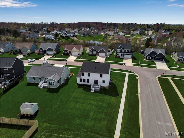 drone / aerial view featuring a residential view