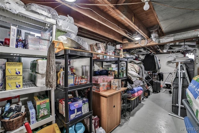 view of storage room