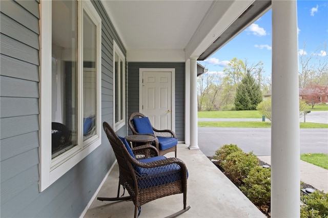 view of patio / terrace with covered porch