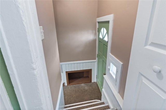 view of stairway