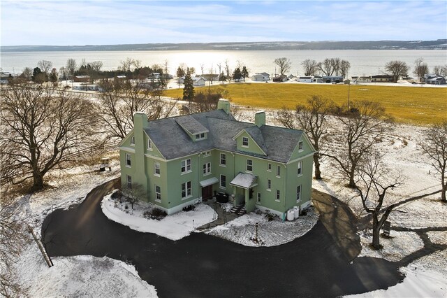 563 Yale Farm Rd, Varick, NY 14541 - bird's eye view featuring a water view