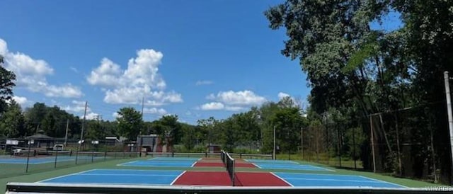 view of sport court with community basketball court and a tennis court