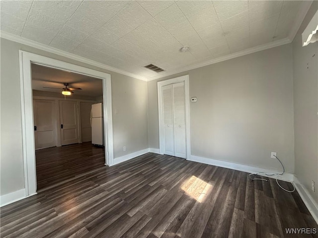 92 Carlyle Ave, Buffalo, NY 14220 - unfurnished room featuring dark wood-style floors and ornamental molding