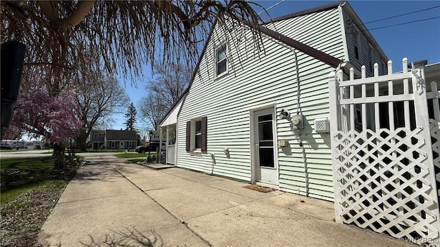 view of home's exterior
