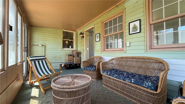 exterior space featuring covered porch