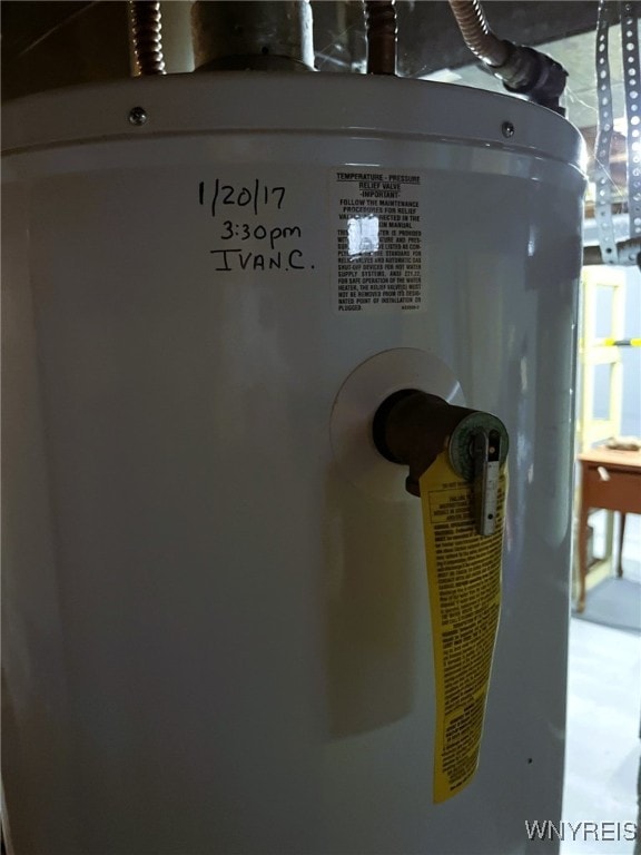 1266 91st St, Niagara Falls, NY 14304 - basement view of water heater