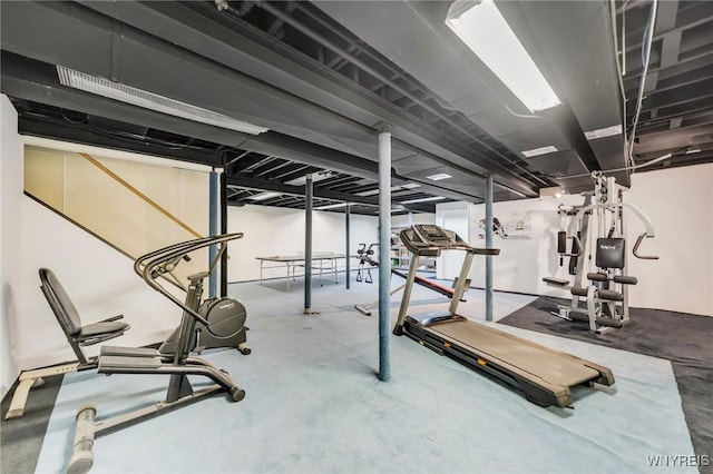 view of workout room