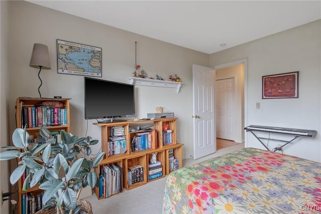 bedroom featuring carpet flooring