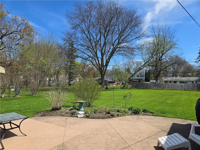 view of patio / terrace with fence