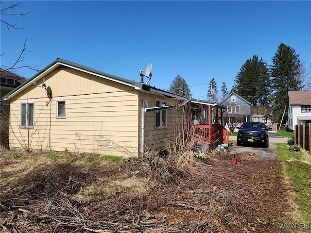 view of home's exterior