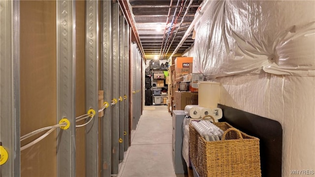 view of storage area