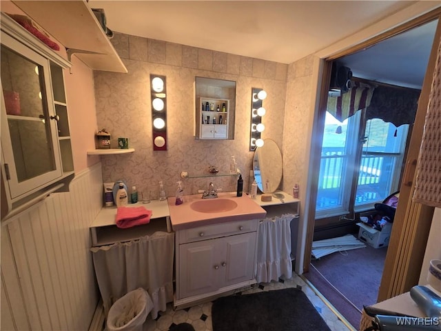 bathroom featuring vanity