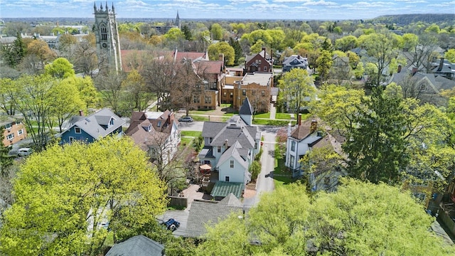 bird's eye view featuring a residential view
