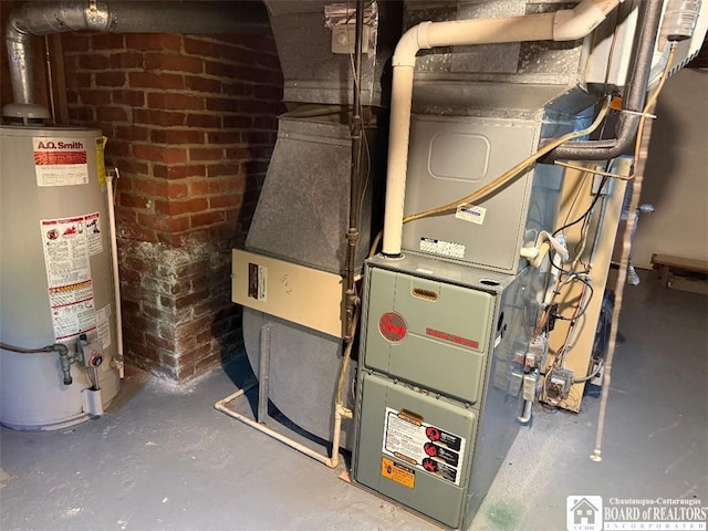 148 Myrtle St, Jamestown, NY 14701 - utility room featuring water heater