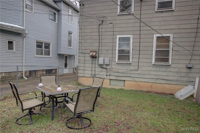 exterior space with fence