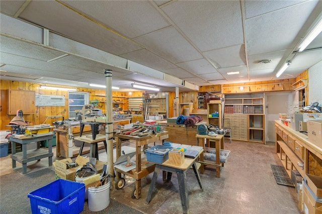 view of storage area