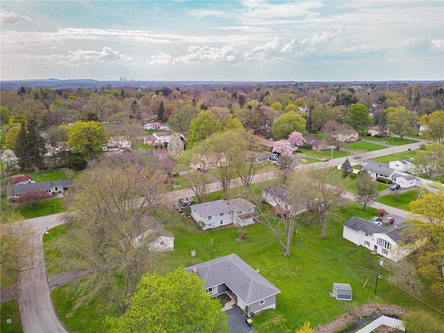 drone / aerial view with a residential view