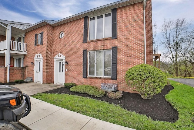 multi unit property with brick siding