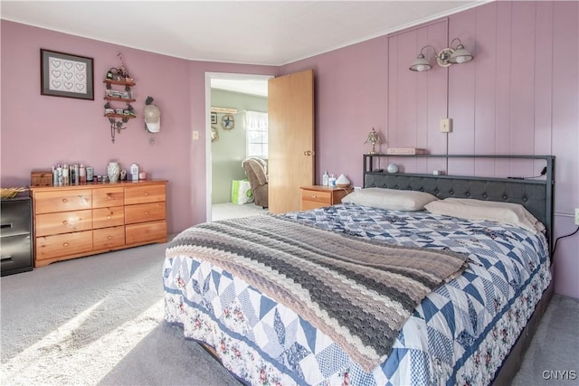 bedroom featuring carpet flooring
