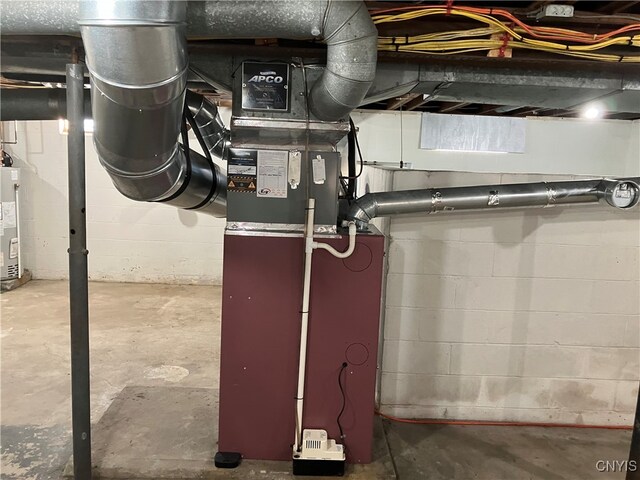 2203 State Route 90th Rd, Ledyard, NY 13026 - unfinished basement featuring water heater