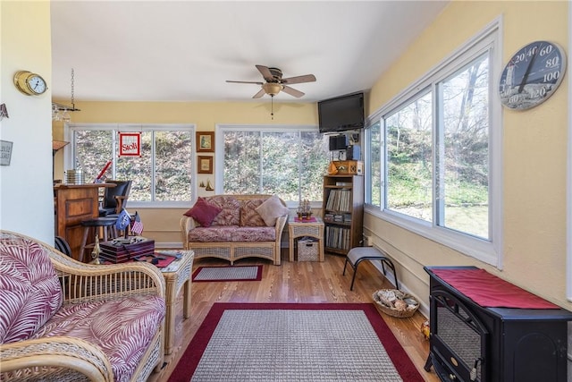 view of sunroom