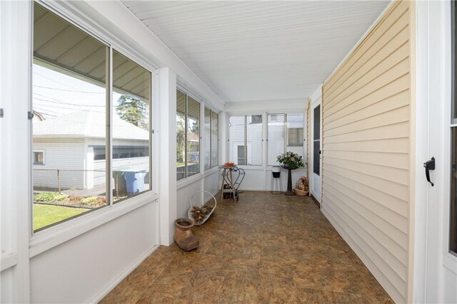 view of sunroom
