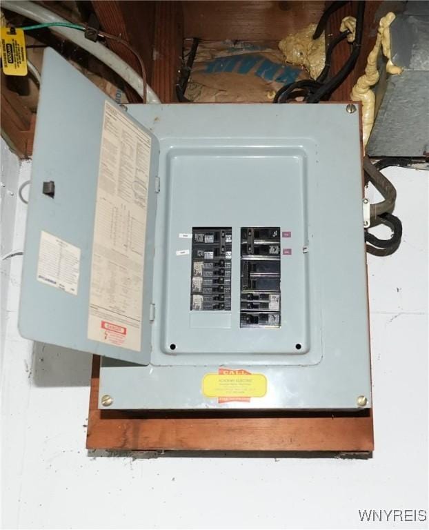 utility room with electric panel