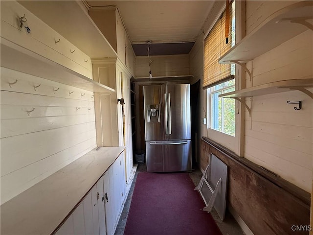 118 E 3rd St, Oswego, NY 13126 - entryway featuring dark colored carpet