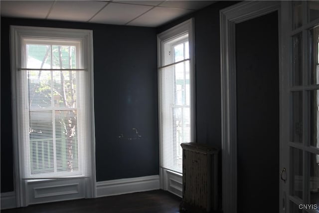 interior space with baseboards