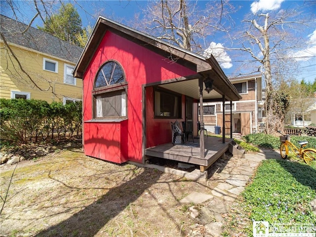 view of back of property