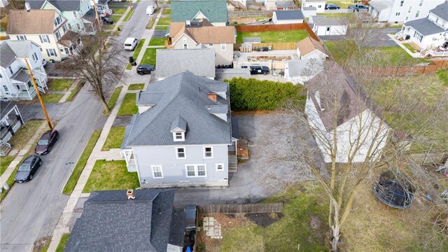 bird's eye view featuring a residential view