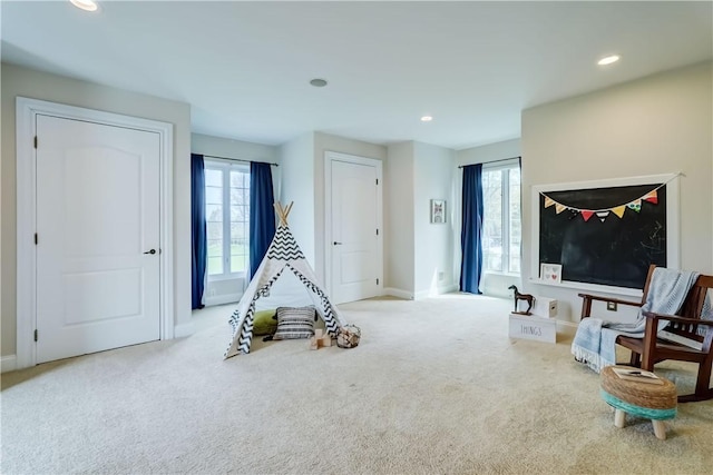 4 Windscape Park, Pittsford, NY 14534 - playroom with carpet floors, recessed lighting, and a wealth of natural light