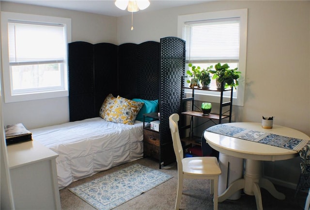 bedroom featuring carpet floors