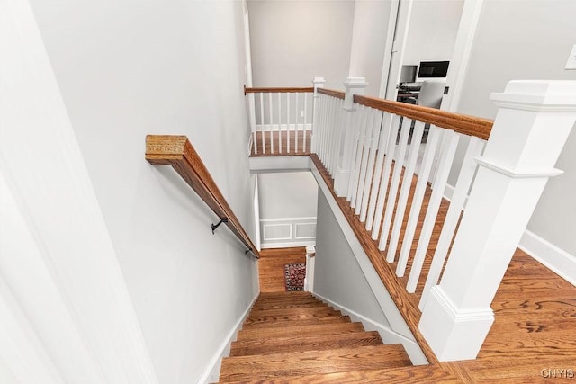 3830 Rippleton Rd, Cazenovia, NY 13035 - stairs with wood finished floors