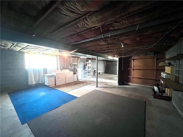 71 Redwing Ln, Horseheads, NY 14845 - below grade area featuring washer and dryer