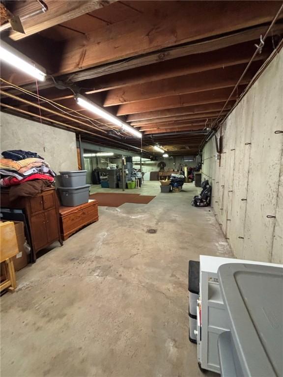 1001 W Broad St, Horseheads, NY 14845 - view of unfinished basement