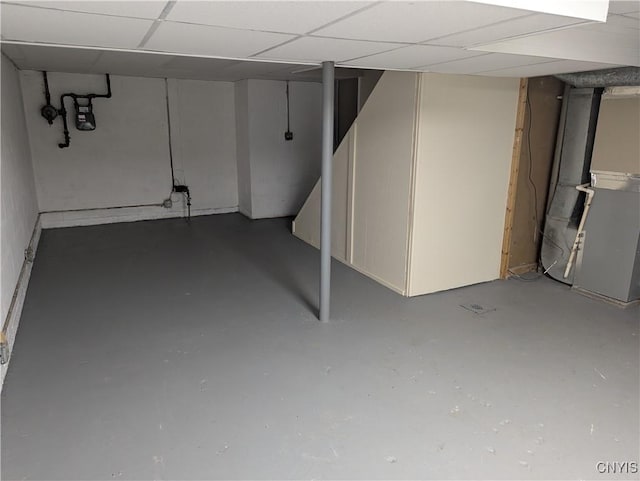 134 Malden Rd, Salina, NY 13211 - finished basement with heating unit and a drop ceiling