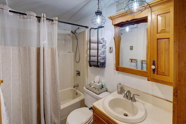 851 Lower Meeker Hollow Rd, Roxbury, NY 12474 - full bathroom featuring vanity, shower / bathtub combination with curtain, and toilet